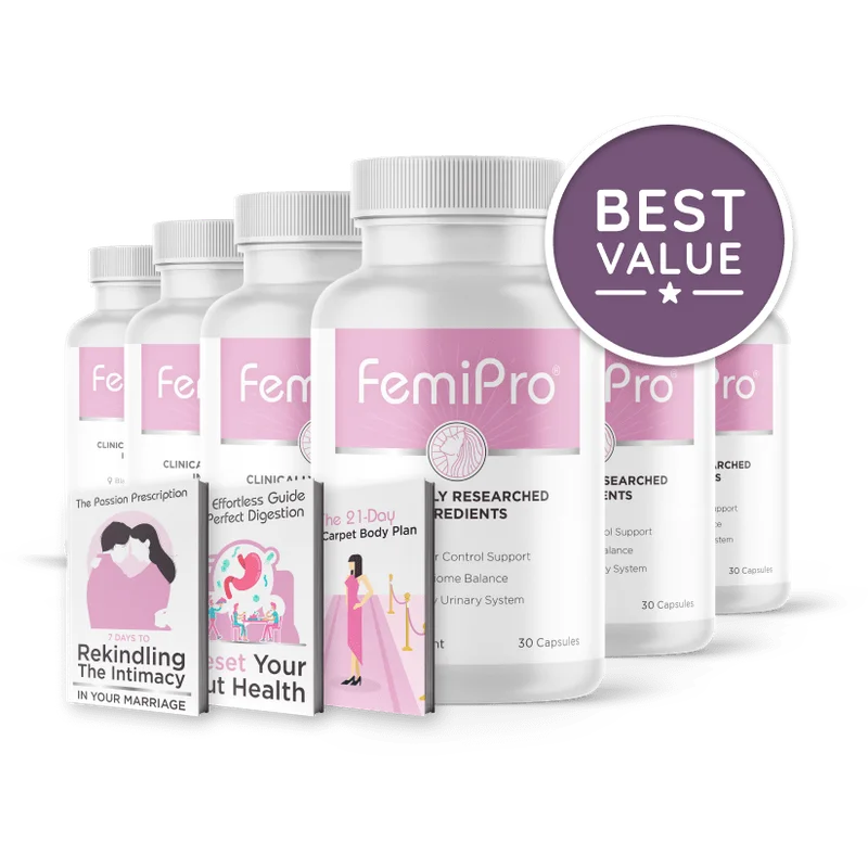 FemiPro Longevity & Vitality Health — 6 Bottle / 180 Day Pack